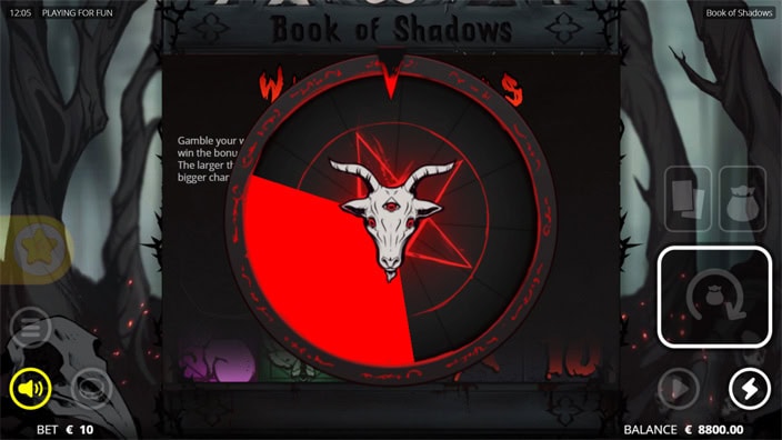 Book of Shadows slot gamble wheel of fortune 1