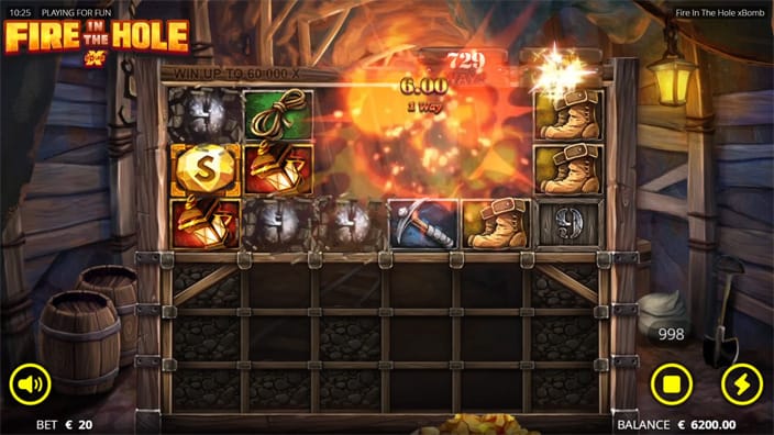 Fire in the Hole slot collapsing mine Fire in the Hole slot collapsing mine