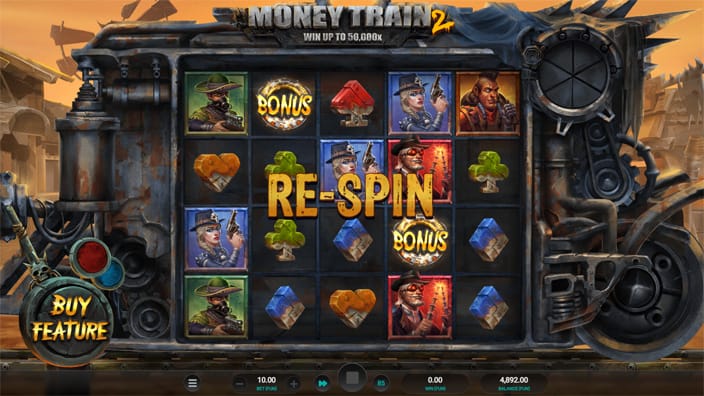 Money Train 2 slot respin feature Money Train 2 slot respin feature