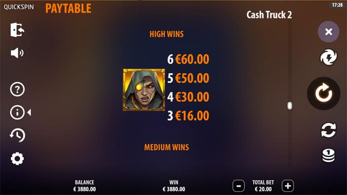 Cash truck 2 paytable Cash-truck-2-paytable