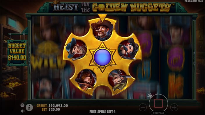 Heist for the Golden Nuggets slot special money symbol Heist for the Golden Nuggets slot special money symbol