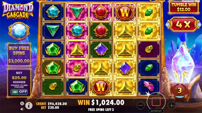 Diamond Cascade slot color tumble Diamond-Cascade-slot-color-tumble