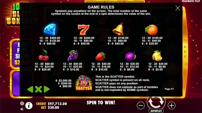 Joker Blast Bonanza slot paytable Joker-Blast-Bonanza-slot-paytable
