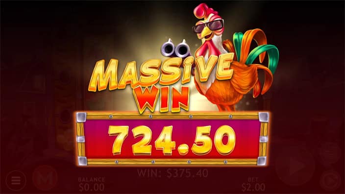 Roosters Revenge slot big win 1