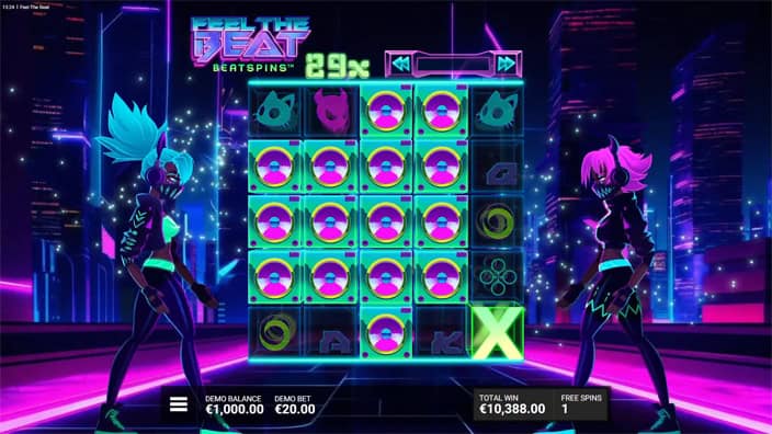 Feel the Beat slot feature speaker symbol