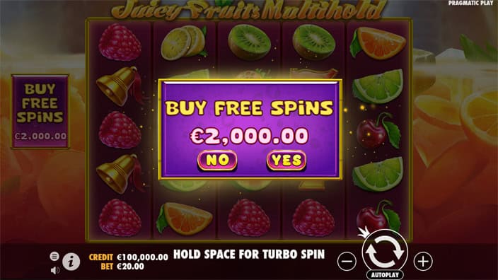 Juicy Fruits Multihold slot bonus buy 1