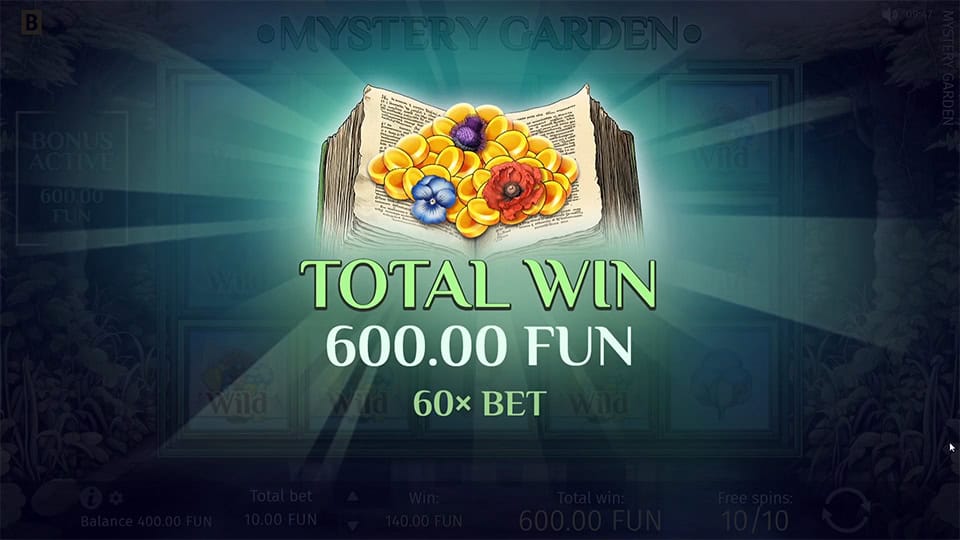 Mystery Garden slot big win