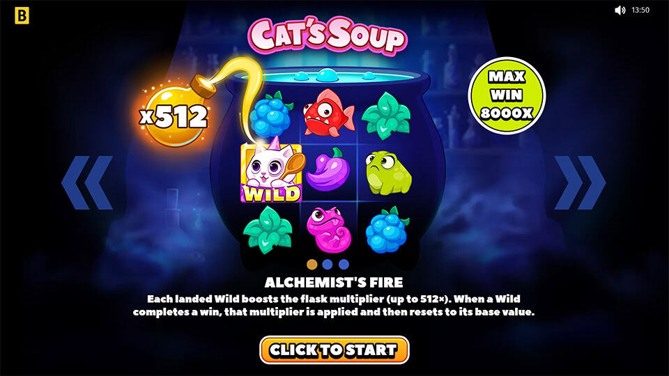 Cats Soup slot homepage 1