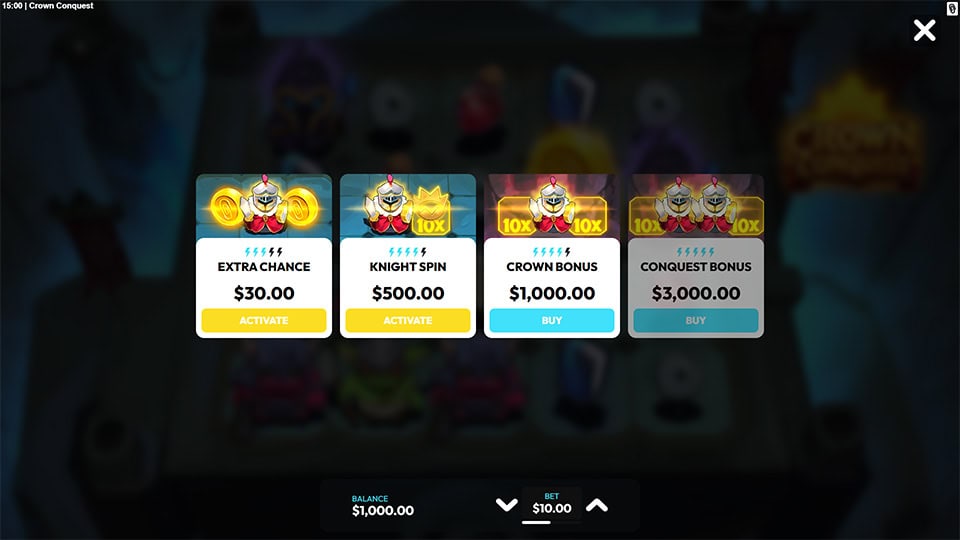 Crown Conquest slot bonus buy