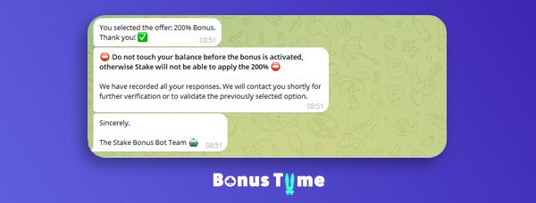 Bonustiime stake 200 percent final step