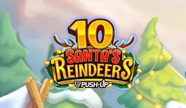 10 Santa’s Reindeers Slot Demo by Push Gaming slot cover image