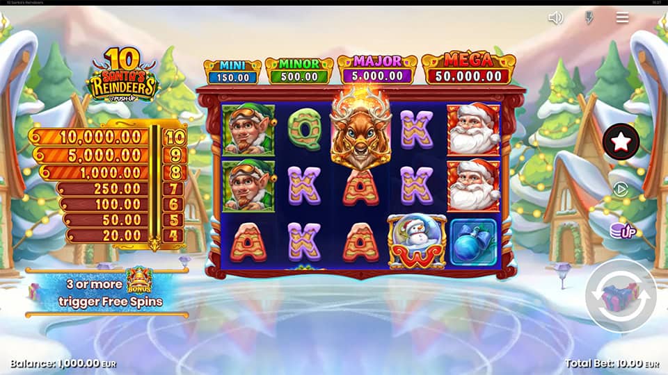 10 Santas Reindeers slot game preview 1