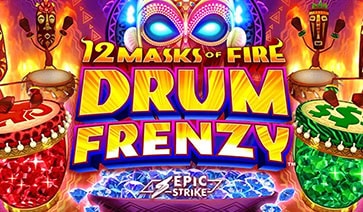 12 Masks of Fire Drum Frenzy Slot Demo by Gameburger Studios slot cover image