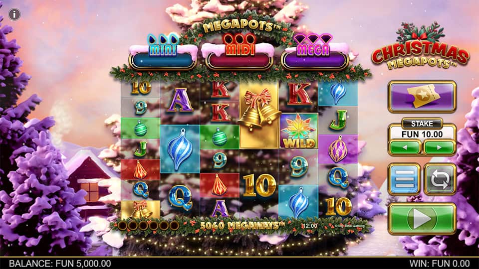 Christmas Megapots slot game preview 1