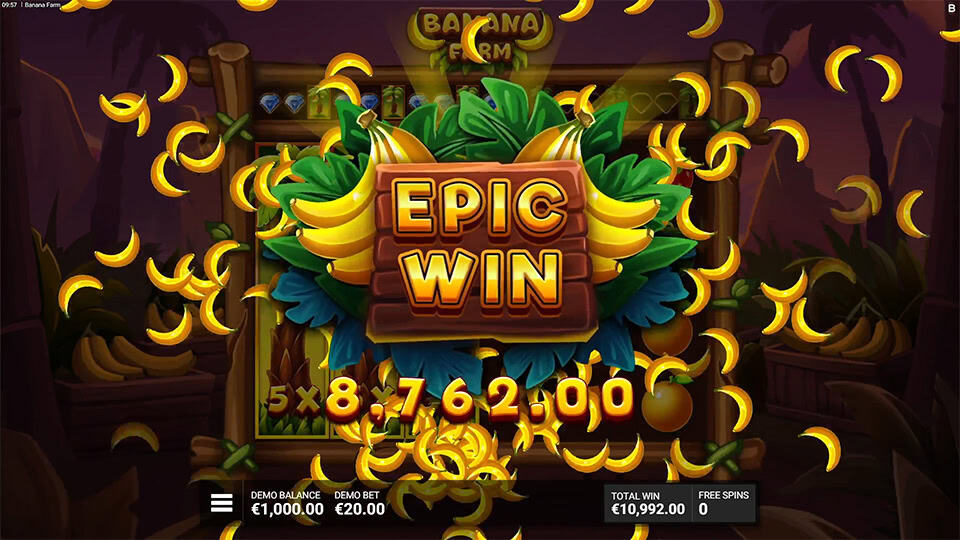 Banana Farm slot big win