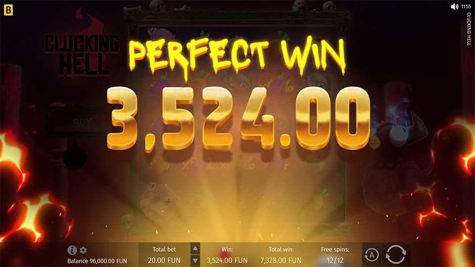 Clucking Hell slot big win