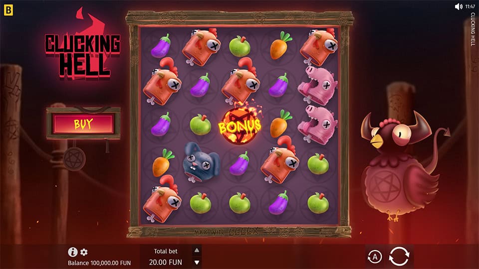 Clucking Hell slot game preview 1
