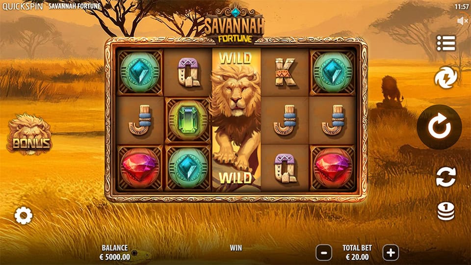 Savannah Fortune slot game preview 1