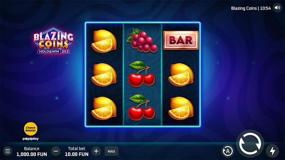 Blazing Coins Hold and Win slot game preview 1