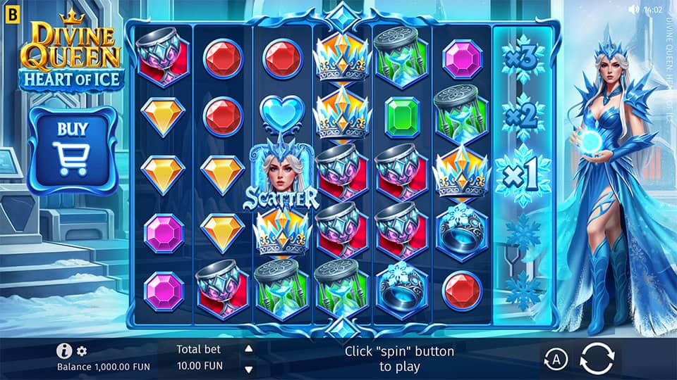 Divine Queen Heart of Ice slot game preview 1
