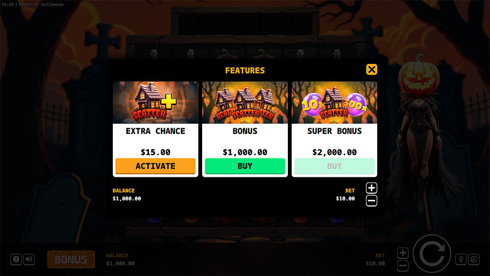 Gates of Halloween slot bonus buy