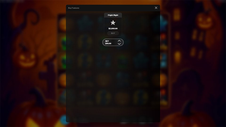 Halloween Trick and Spin slot bonus buy