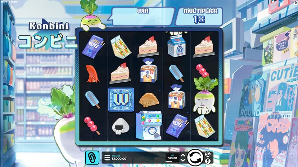 Konbini slot game preview 1