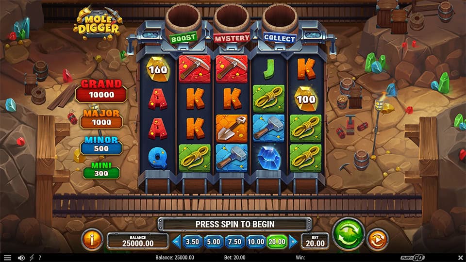 Mole Digger slot game preview 1