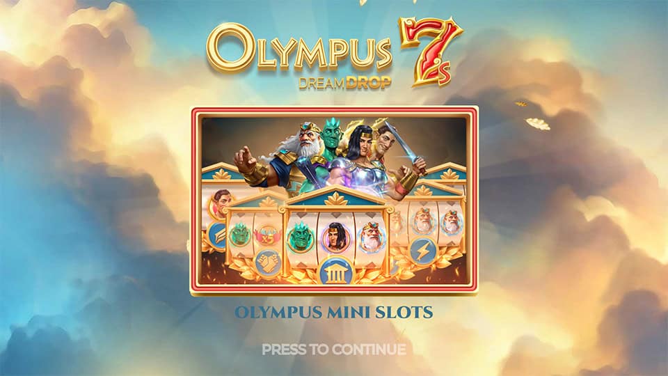 Olympus 7s Dream Drop slot intro screen