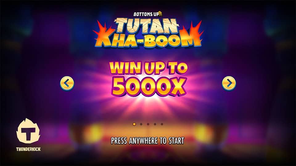 Tutan Kha Boom slot intro screen 1