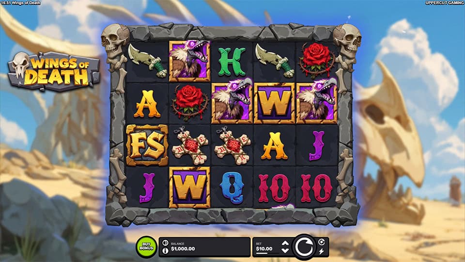 Wings of Death slot game preview