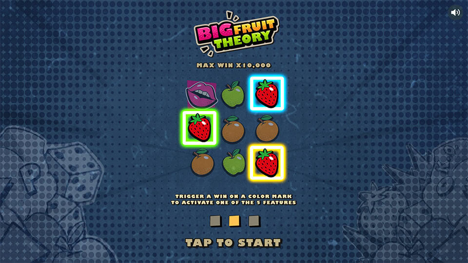 Big Fruit Theory slot intro screen 1