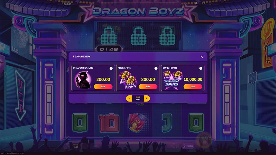 Dragon Boyz slot bonus buy 1
