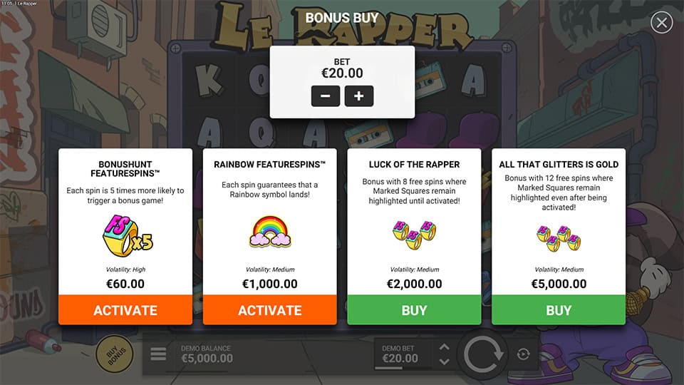 Bonus Buy Options