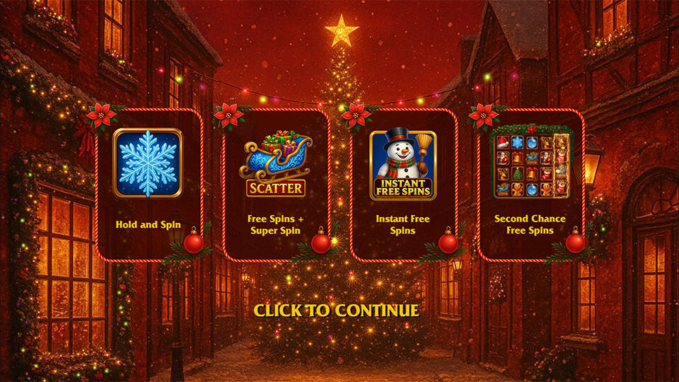 Santas Christmas Magic slot intro screen 1