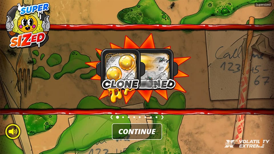 Supersized slot intro screen