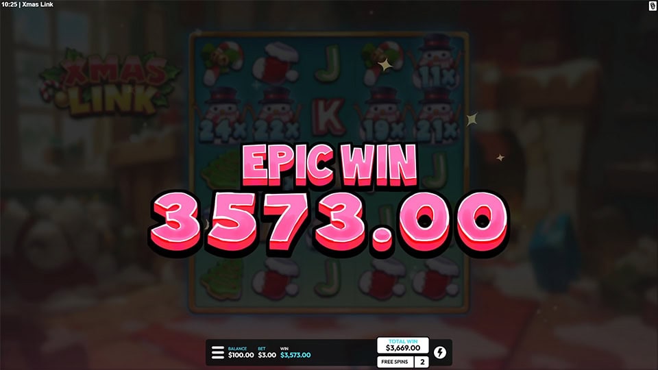 Xmas Link slot big win 1