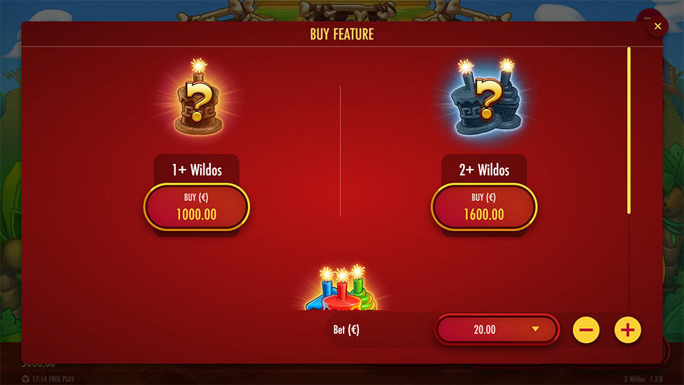 3 Wildos slot bonus buy