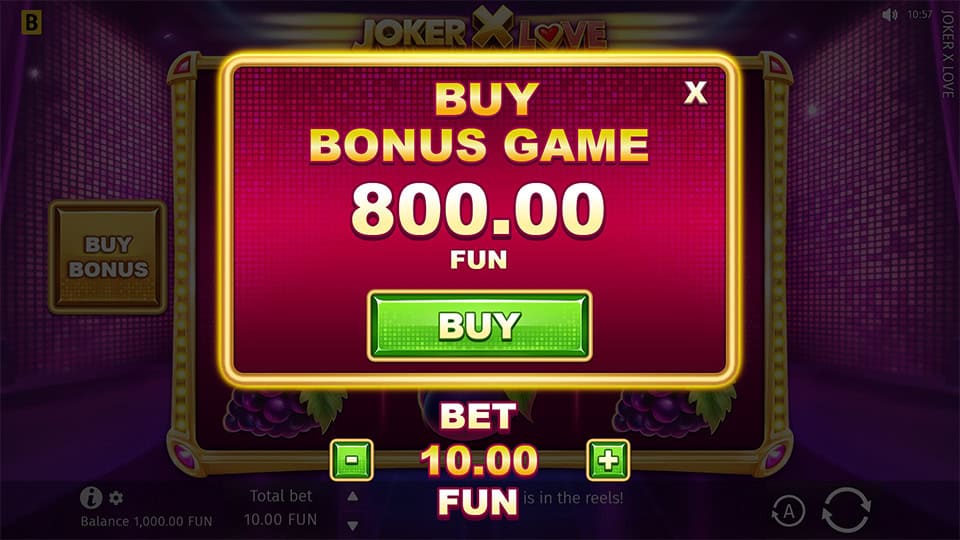 Joker X Love slot bonus buy 1