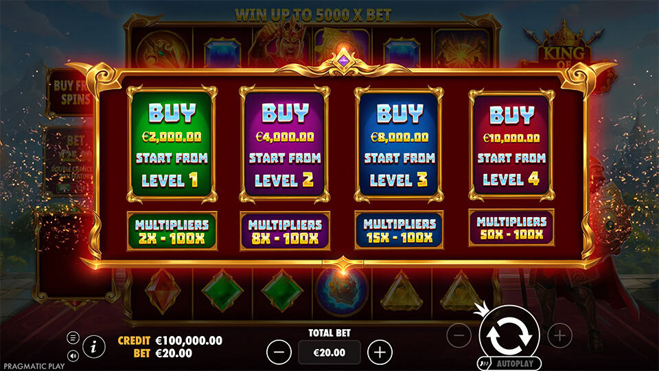 King of Spear slot bonus buy 1