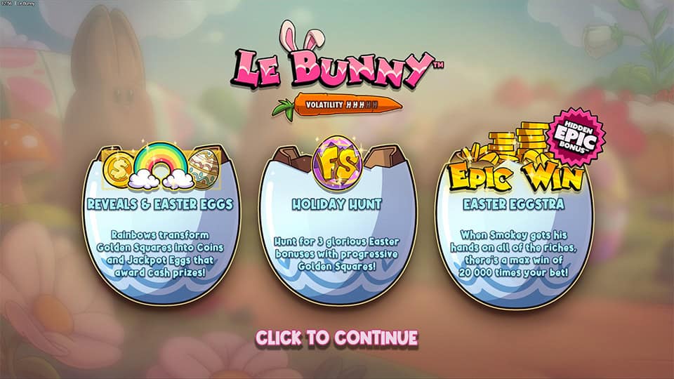 Le Bunny slot intro screen