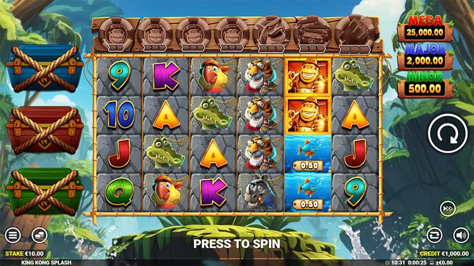 King Kong Splash slot game preview