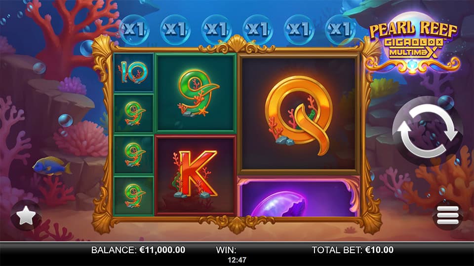Pearl Reef Gigablox Multimax slot game preview