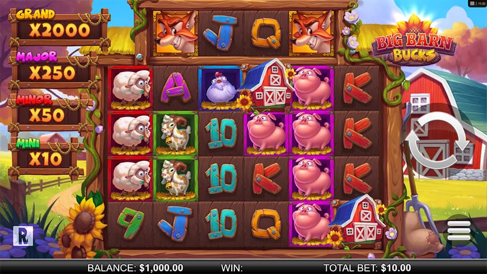 Big Barn Bucks slot game preview