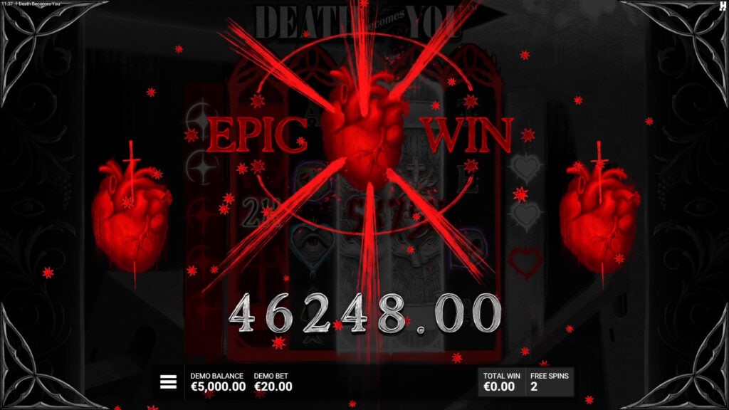 Death Becomes You slot big win