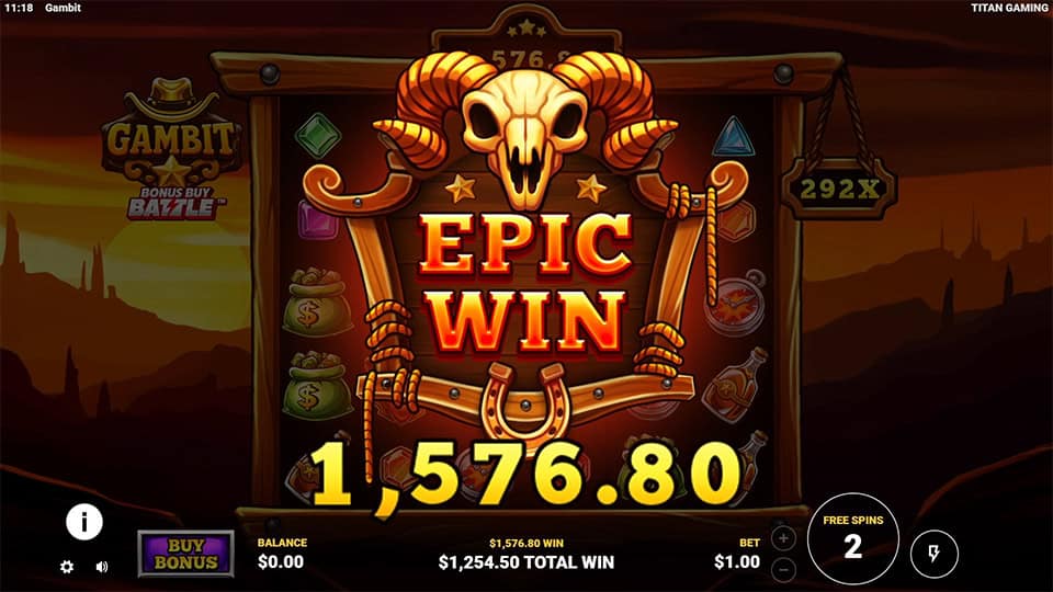 Gambit slot big win