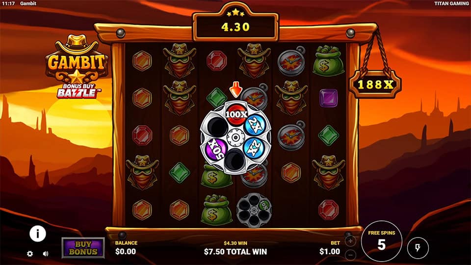 Gambit slot feature multiplier