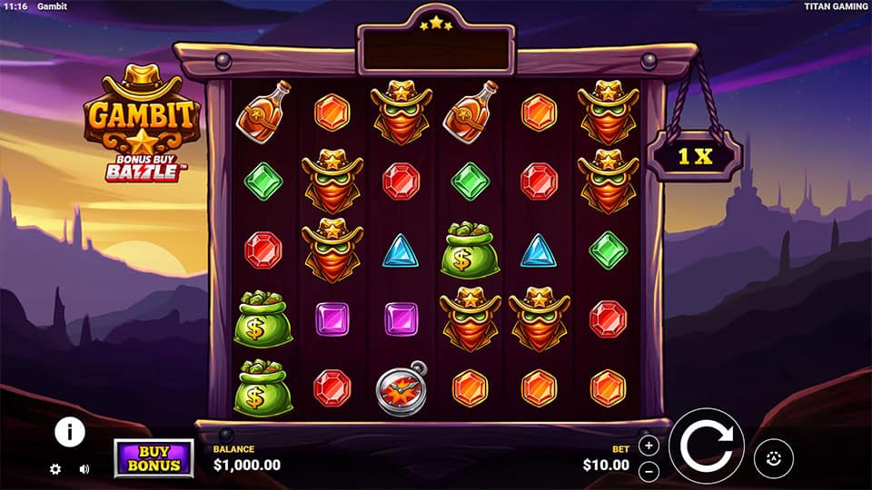 Gambit slot game preview