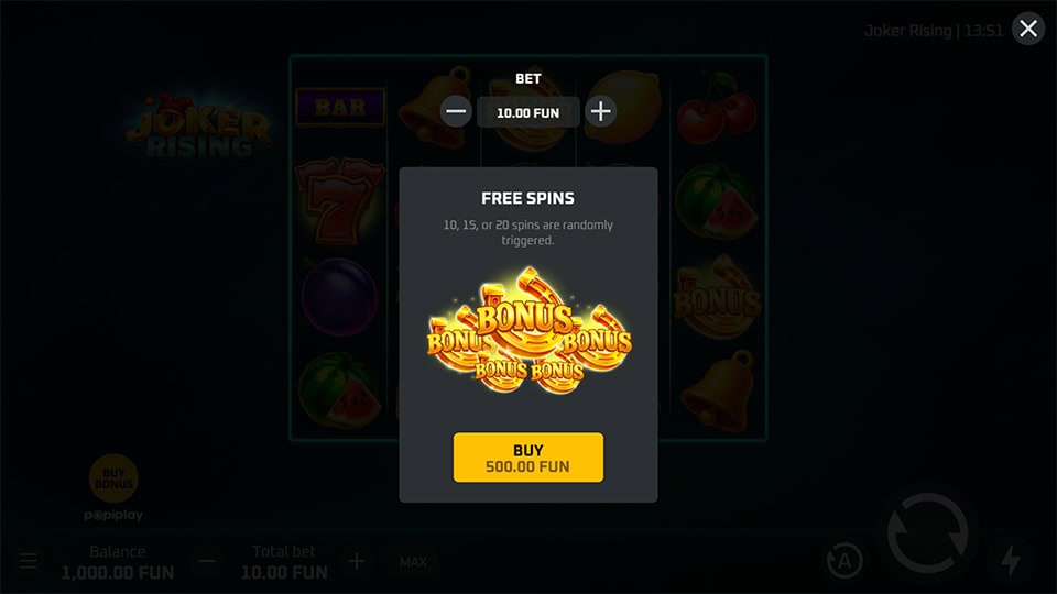 Joker Rising slot bonus buy