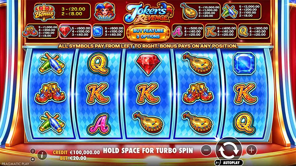 Jokers Revenge slot game preview